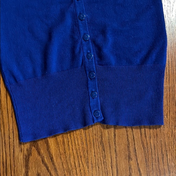 Garage | Women’s Size S Deep Blue Fitted Knitted Vest Top - Picture 4 of 5